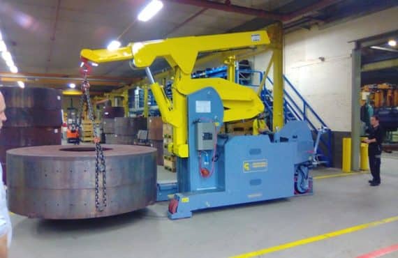 Grúa para producción neumáticos Minidrel 100S_ARR