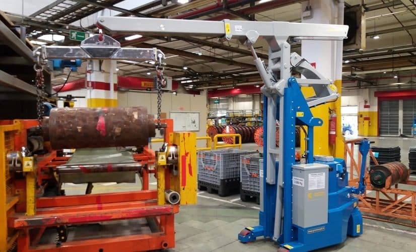 Grúa para producción neumáticos Minidrel 20S_HG