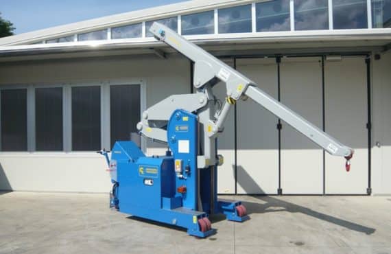 Grúa para producción neumáticos Minidrel 75S_ARR